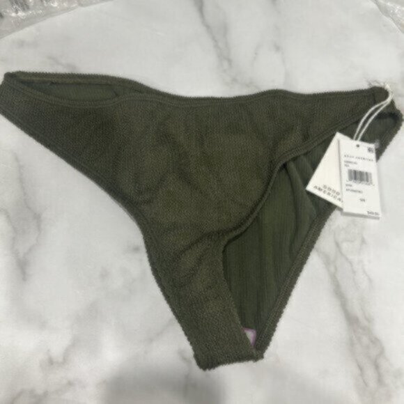 NWT Good American Women's Green Stormy Always Fit Swim Bikini Bottom Size 3X - Picture 2 of 7